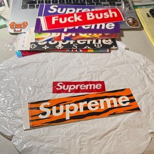 Supreme Zebra Orange Box Logo Sticker 2012 100% Authentic Brand New Rare!